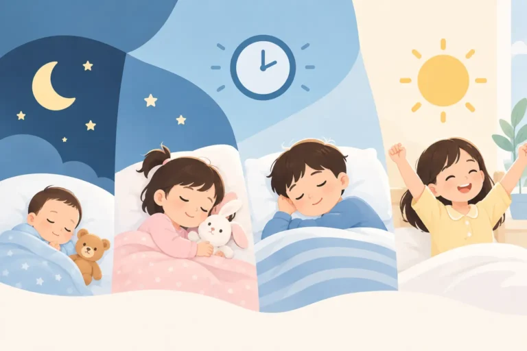 Read more about the article ตารางนอนเด็กตามวัย เพื่อหลับง่ายและตื่นสดใส