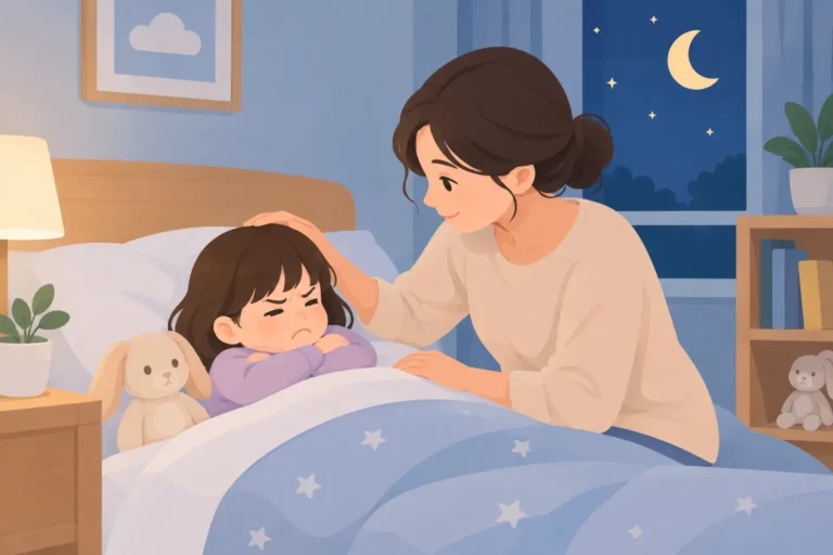 Read more about the article วิธีรับมือเด็กงอแงก่อนเข้านอน โดยไม่ต้องกล่อมนาน